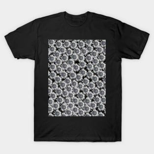 Black and White Sunflowers T-Shirt